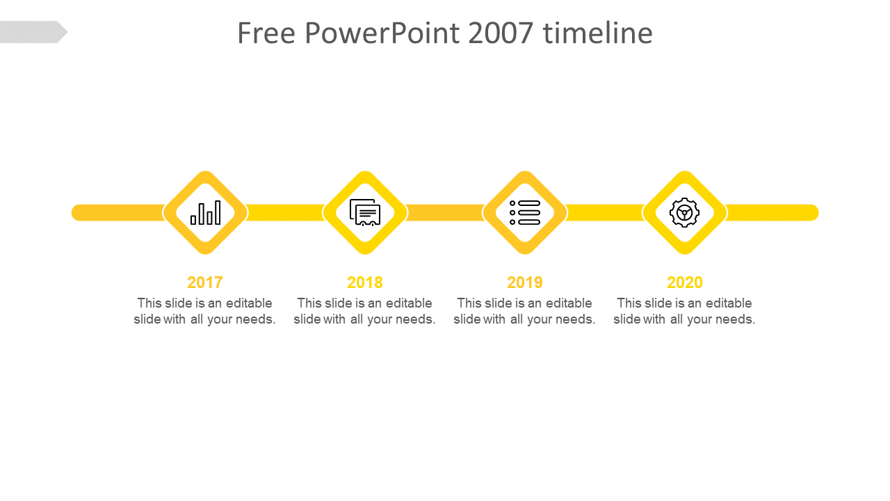 Free - Attractive Free PowerPoint 2007 Timeline Template Designs